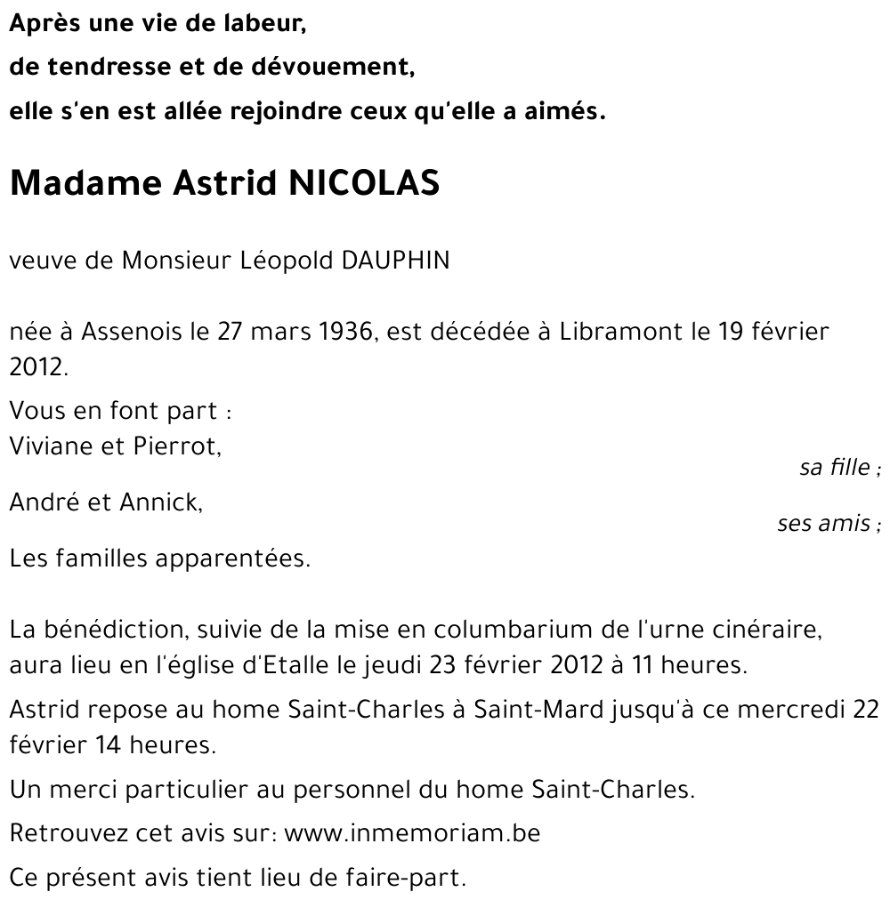 Astrid NICOLAS