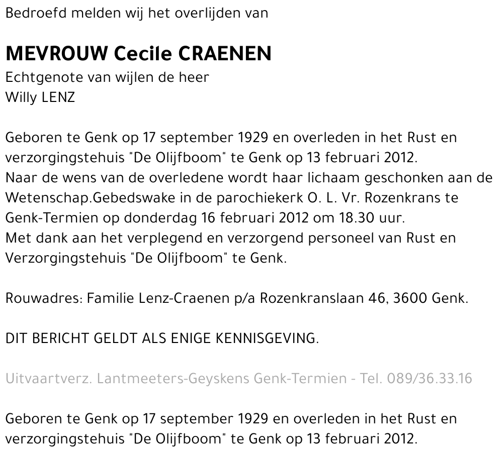 Cecile CRAENEN