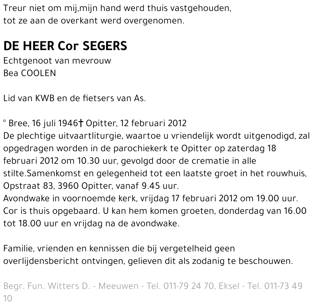 Cor Segers