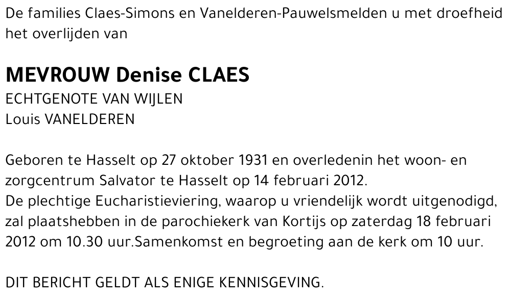 Denise Claes