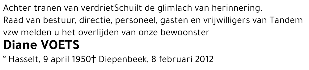Diane VOETS