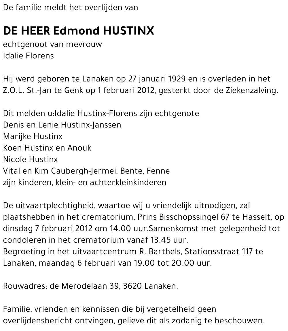 Edmond Hustinx