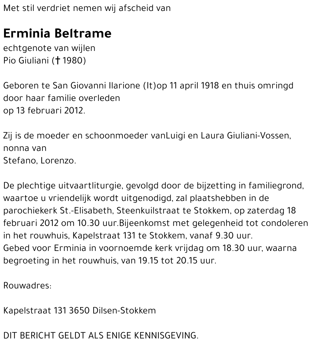 Erminia Beltrame