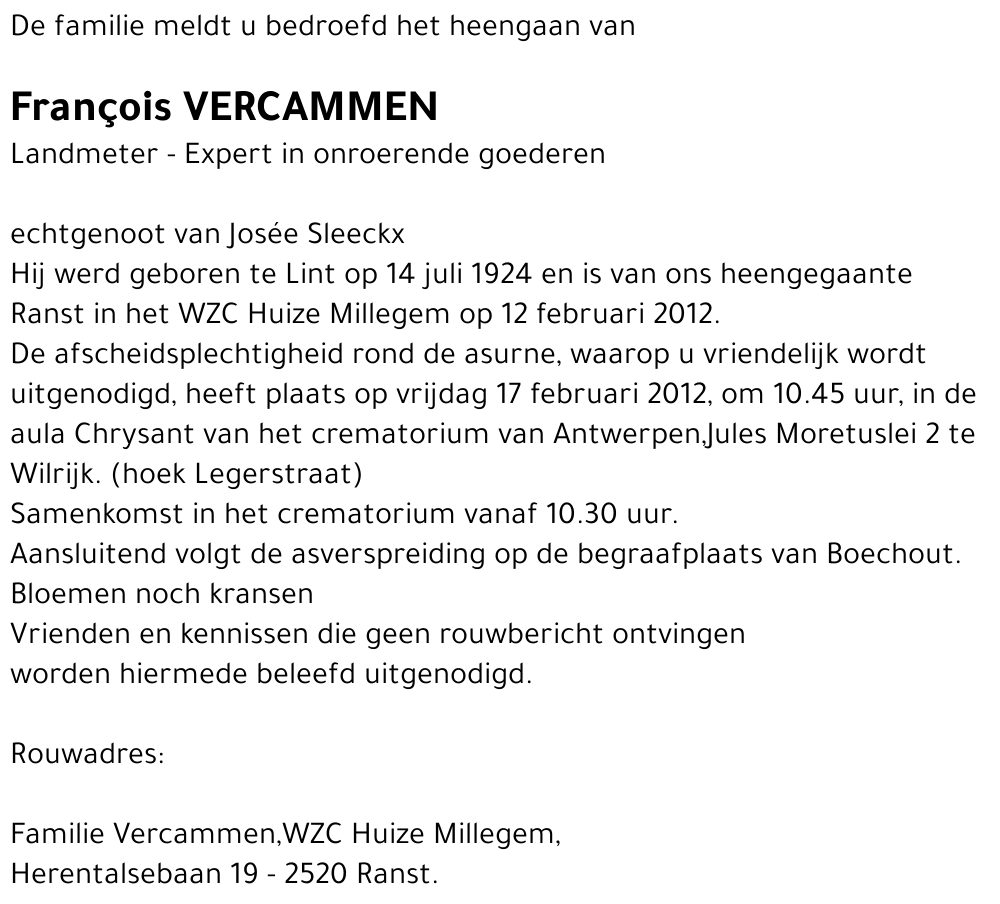 François Vercammen