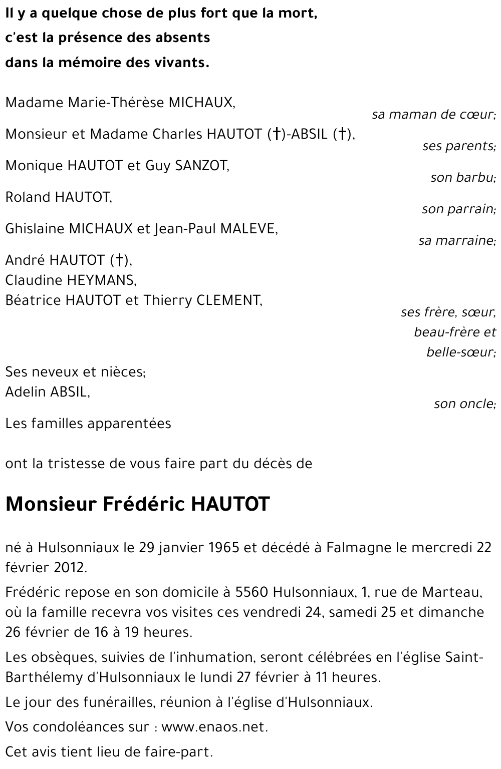 Frédéric HAUTOT