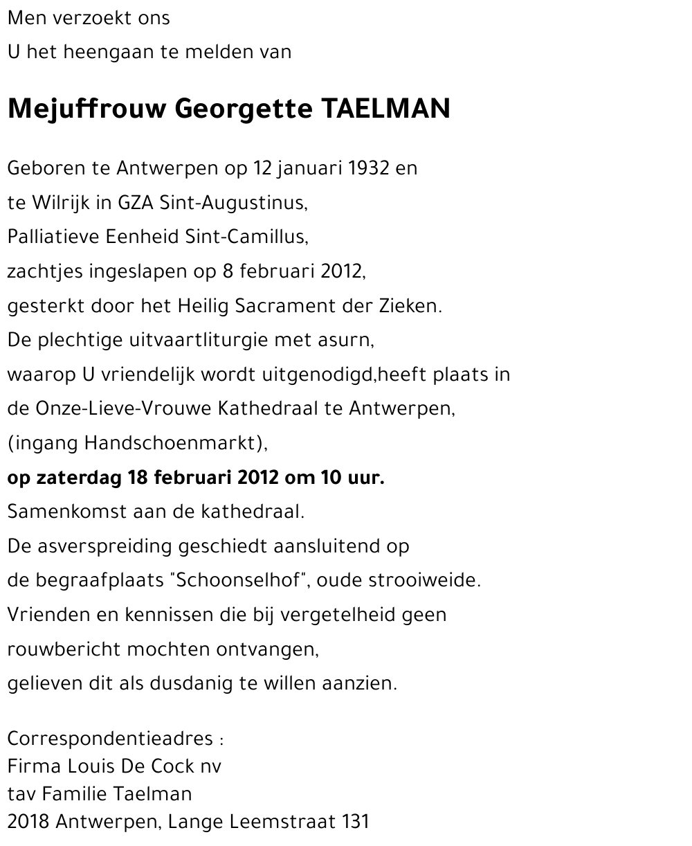 Georgette Taelman