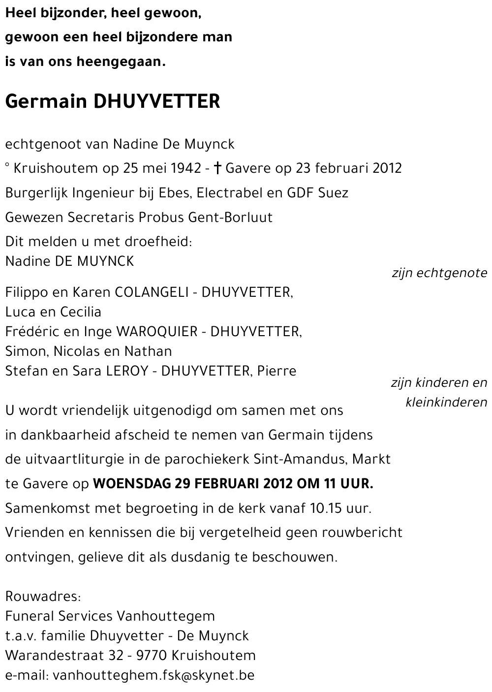 Germain DHUYVETTER