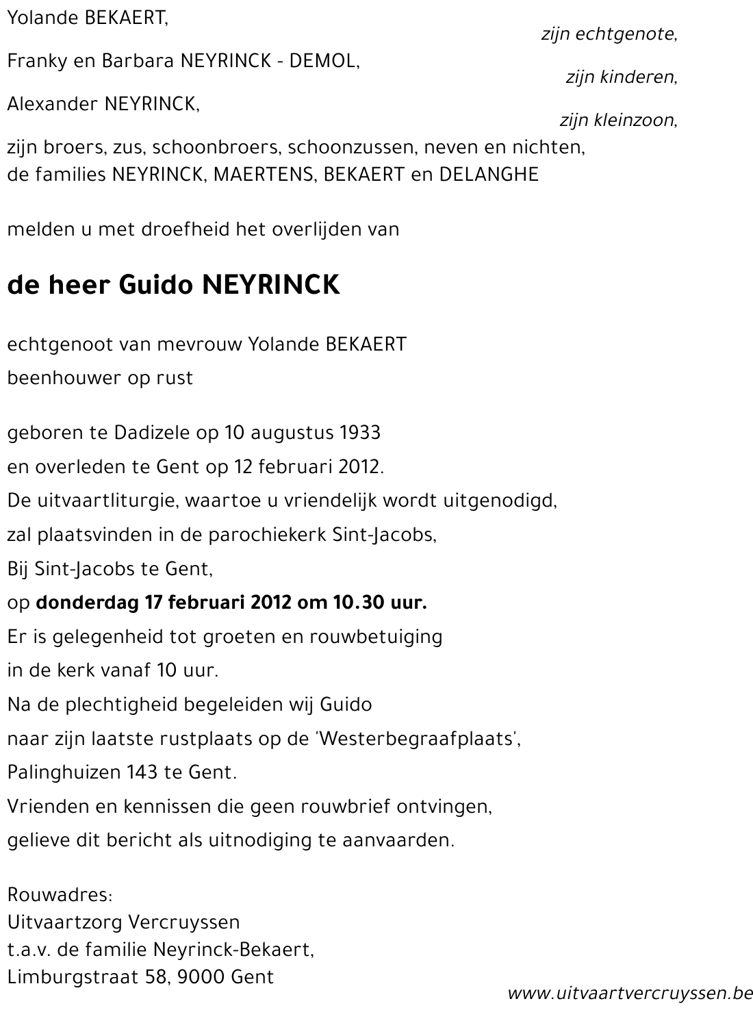Guido NEYRINCK