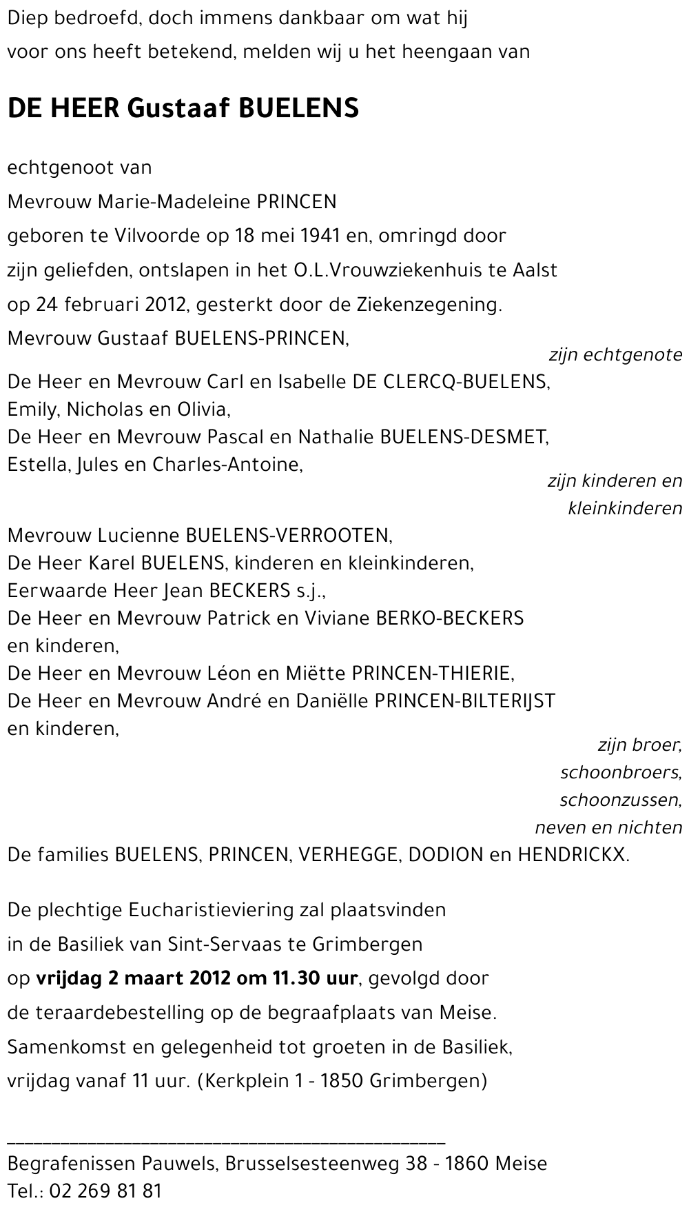 Gustaaf BUELENS