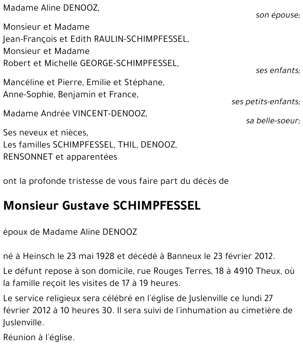 Gustave SCHIMPFESSEL