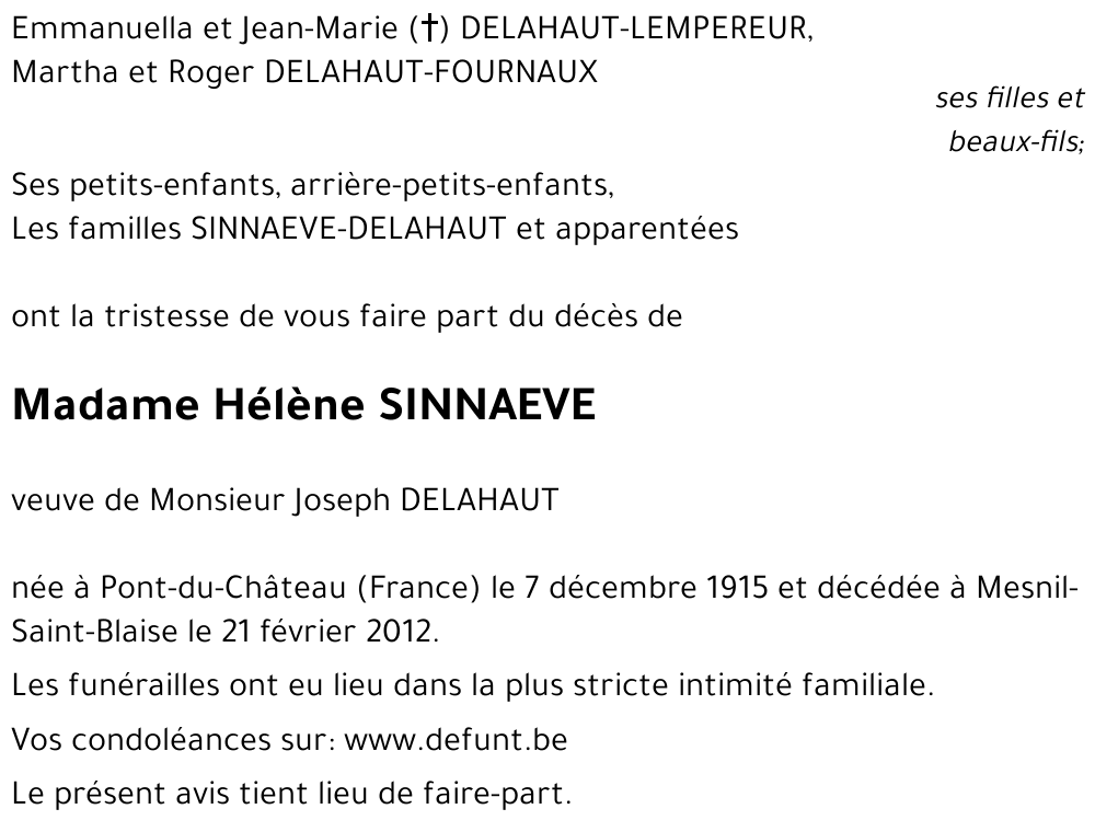 Hélène SINNAEVE