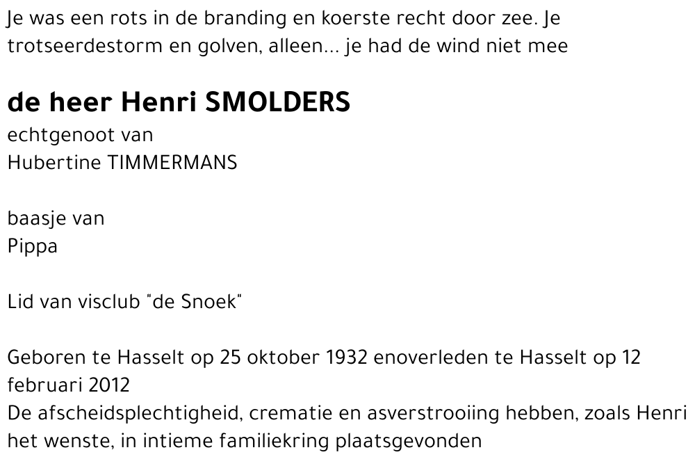 Henri SMOLDERS