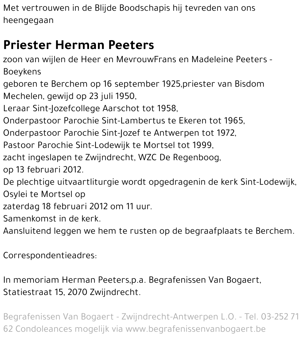Herman Peeters