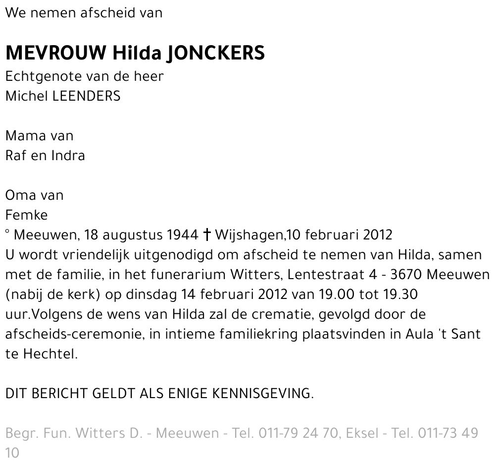 Hilda Jonckers