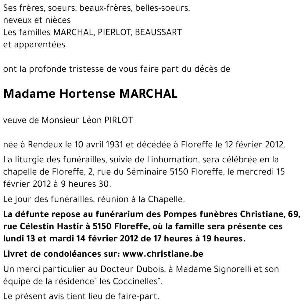 Hortense MARCHAL
