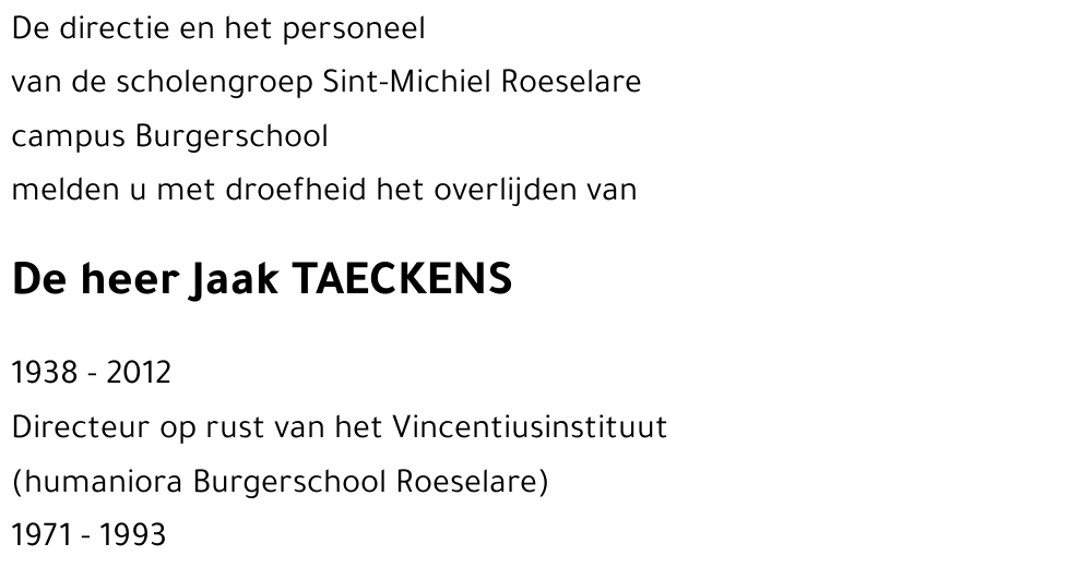 Jaak TAECKENS