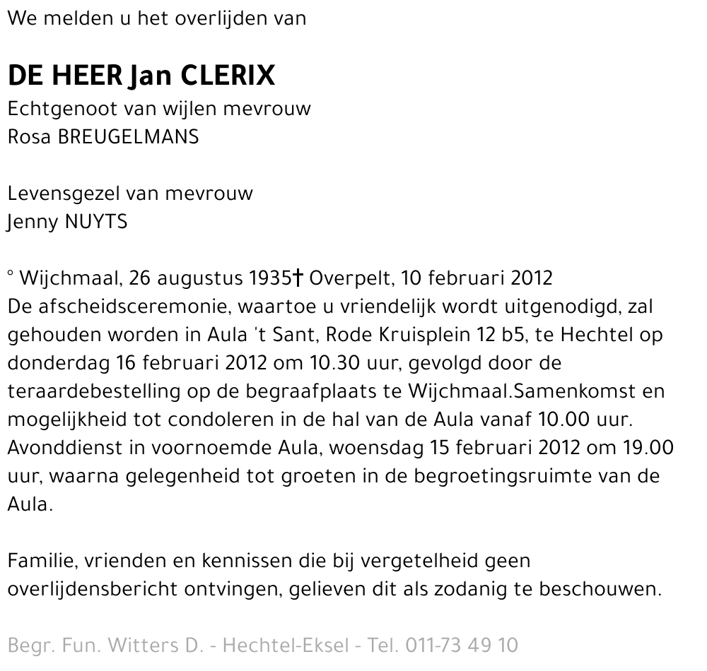 Jan CLERIX
