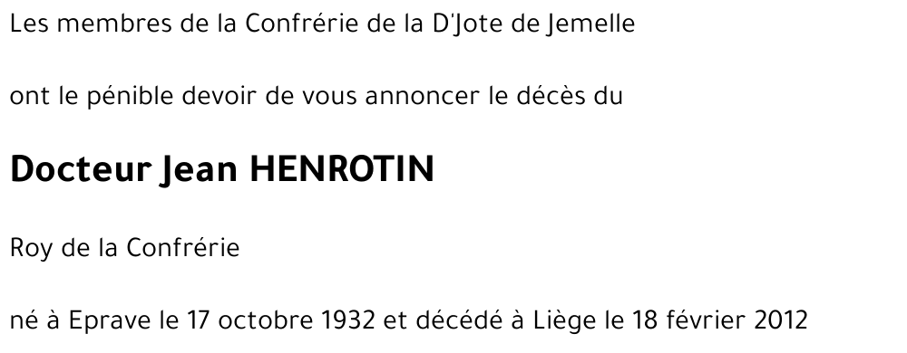 Jean HENROTIN