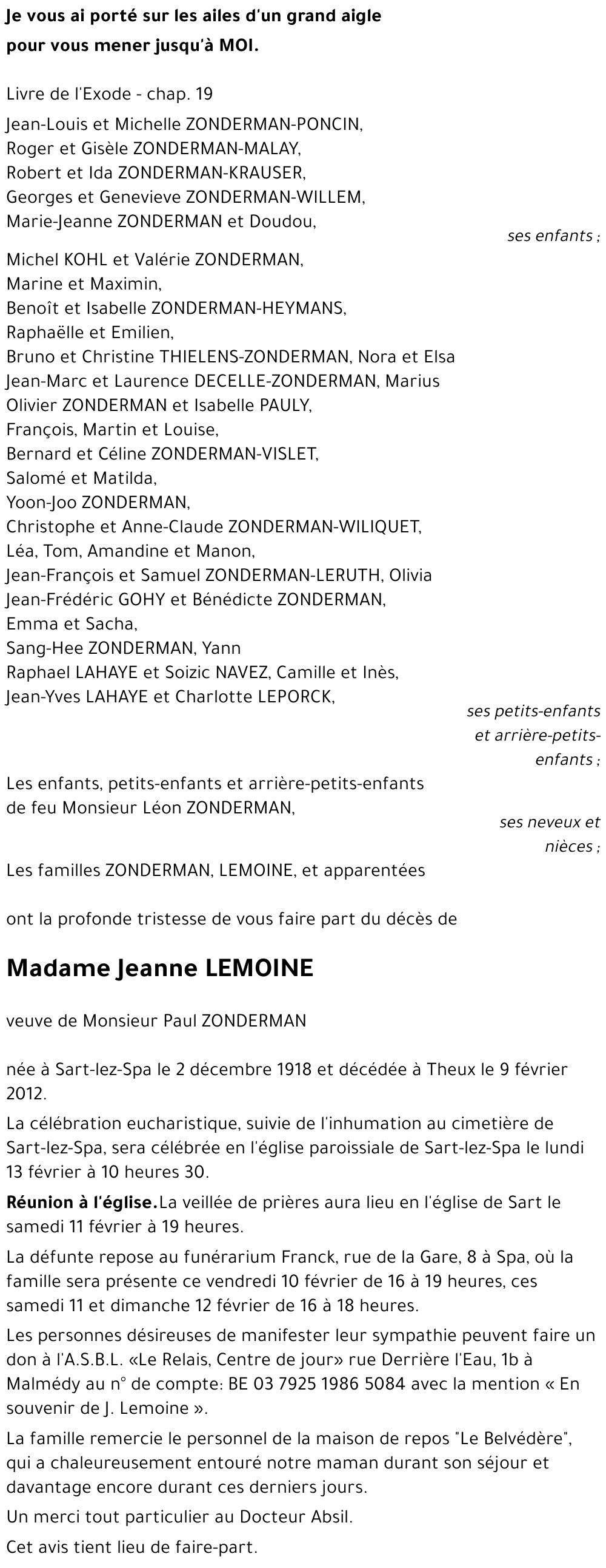 Jeanne LEMOINE