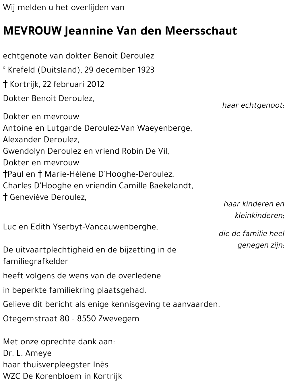 Jeannine Van den Meersschaut