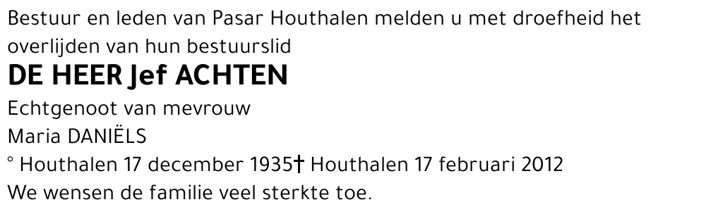 Jef ACHTEN