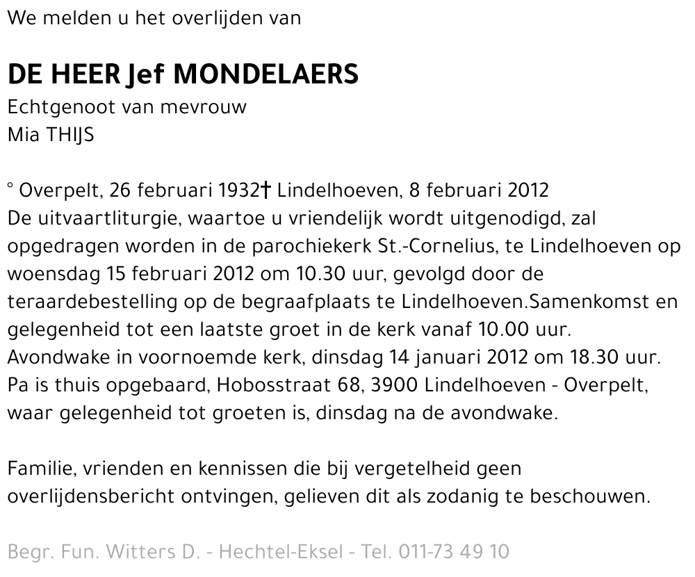 Jef Mondelaers