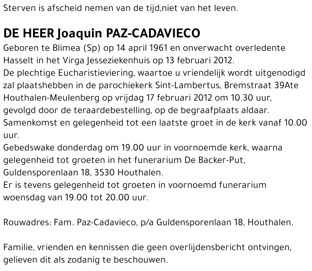 Joaquin PAZ-CADAVIECO