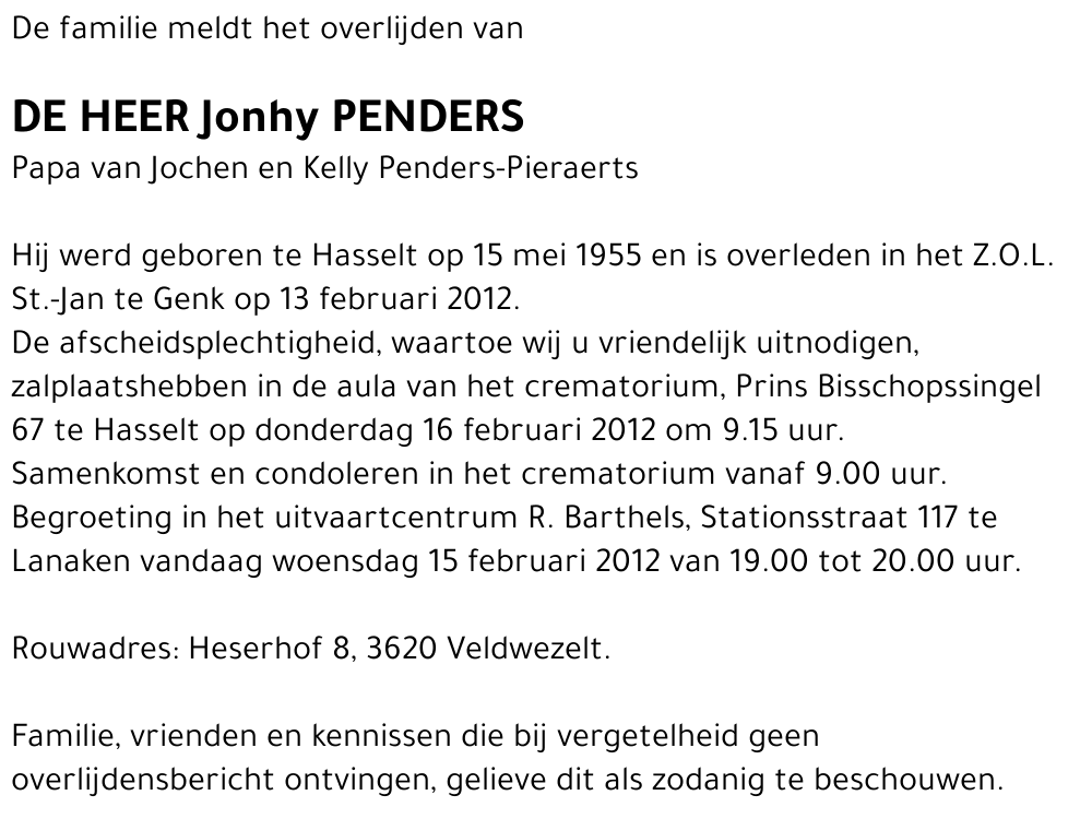 Jonhy Penders