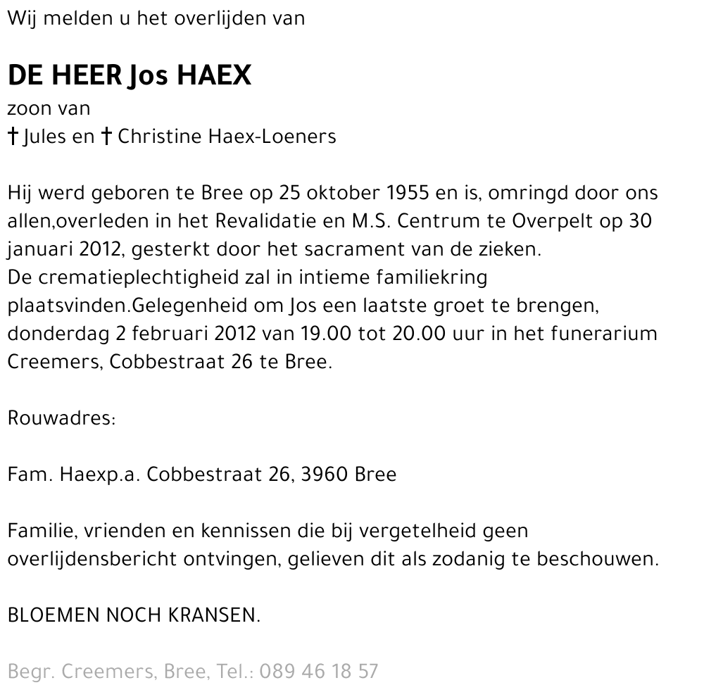 Jos Haex