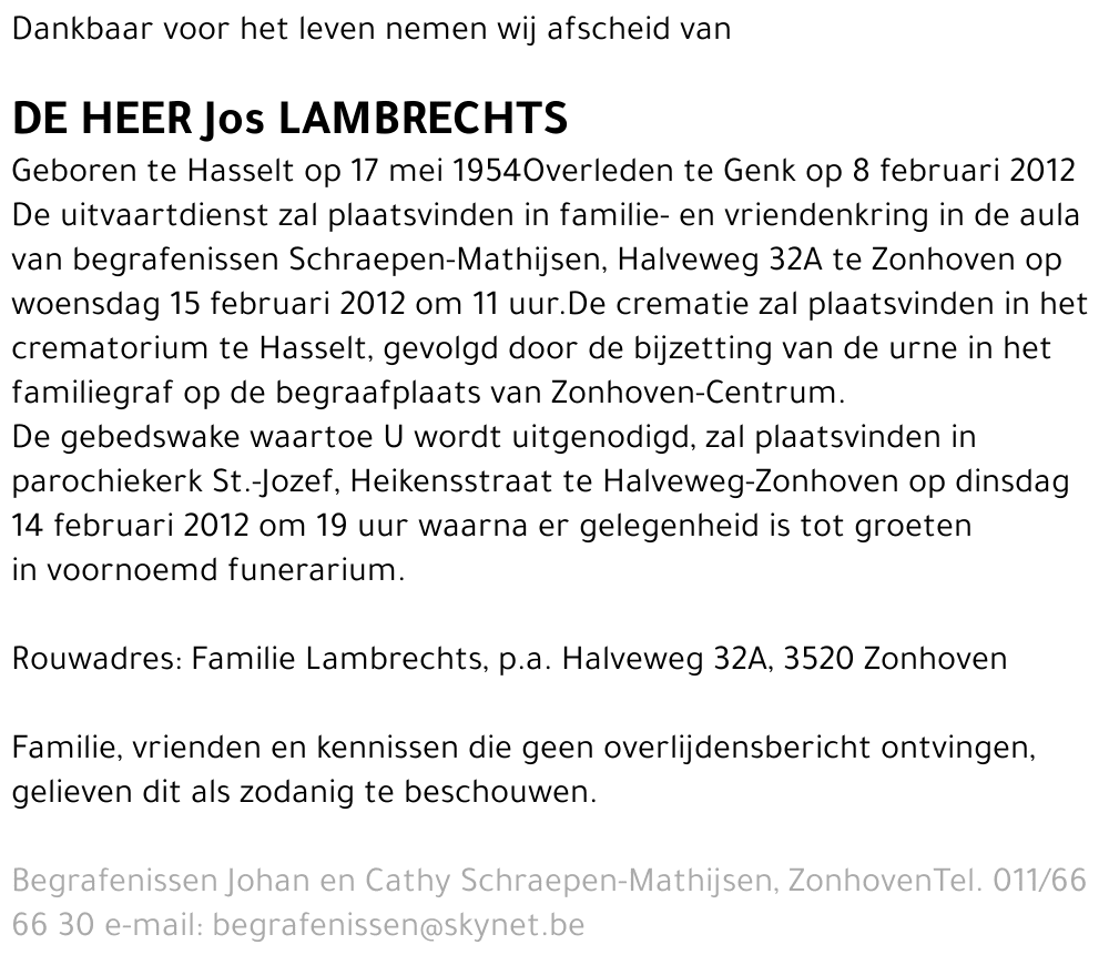 Jos Lambrechts