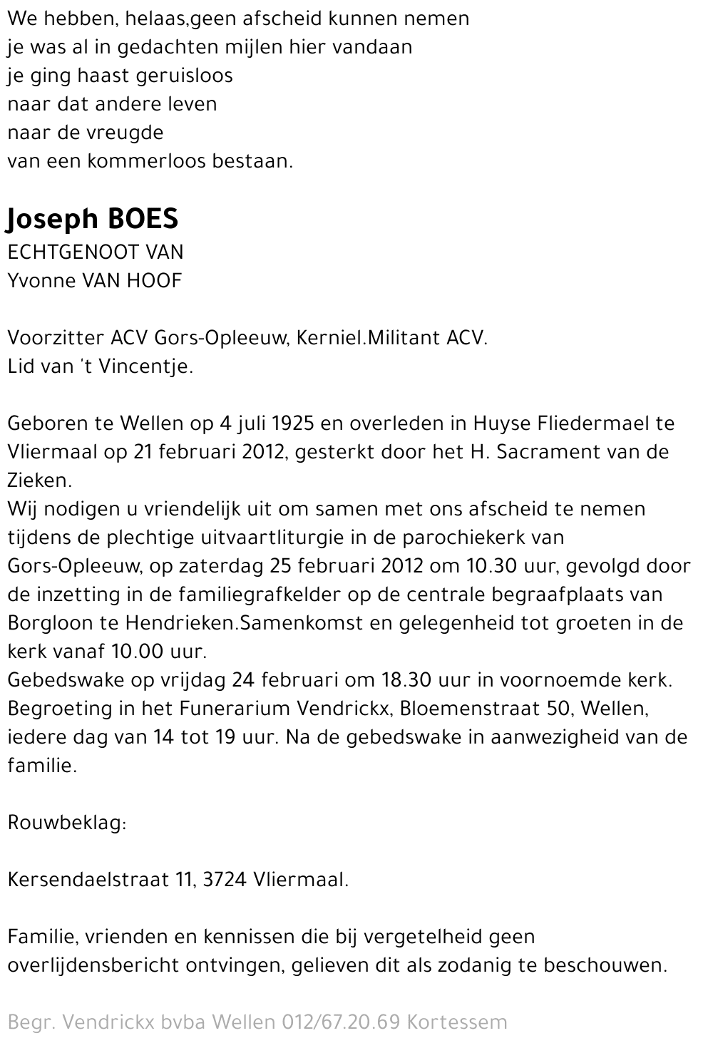 Joseph Boes