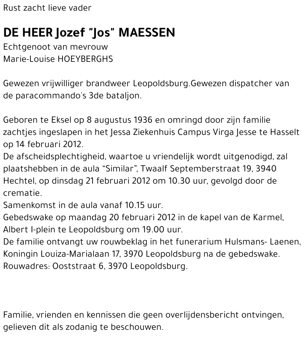 Jozef Maessen