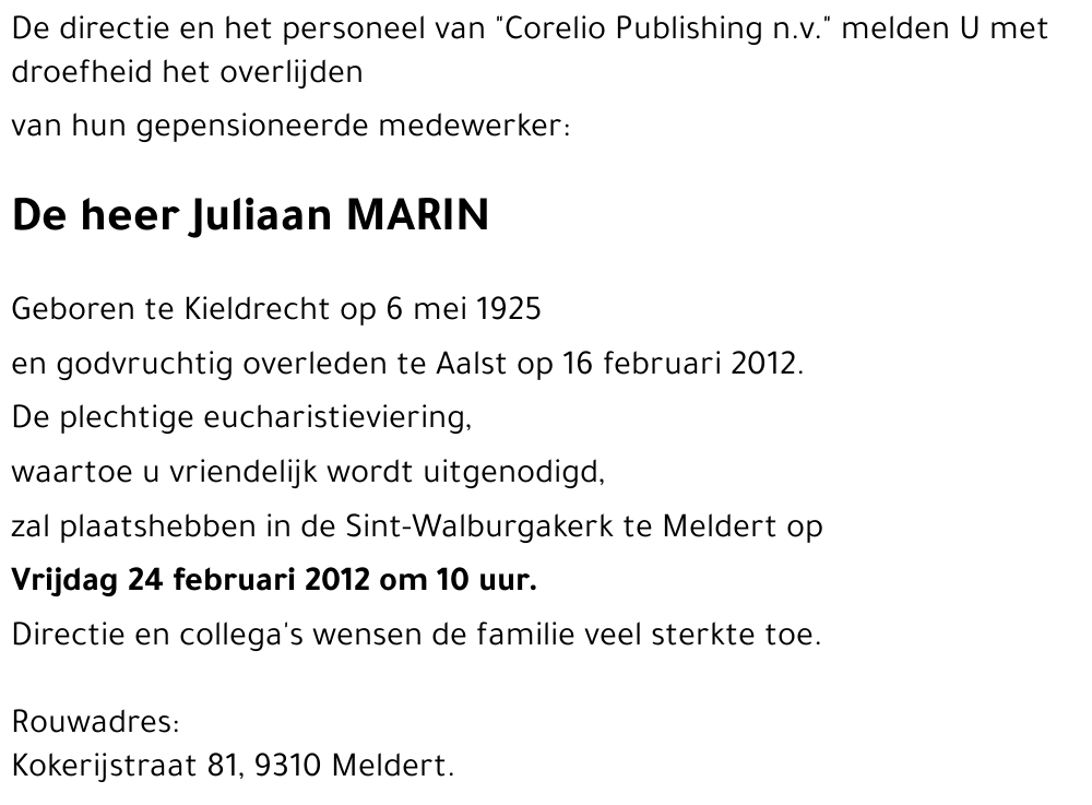 Juliaan MARIN