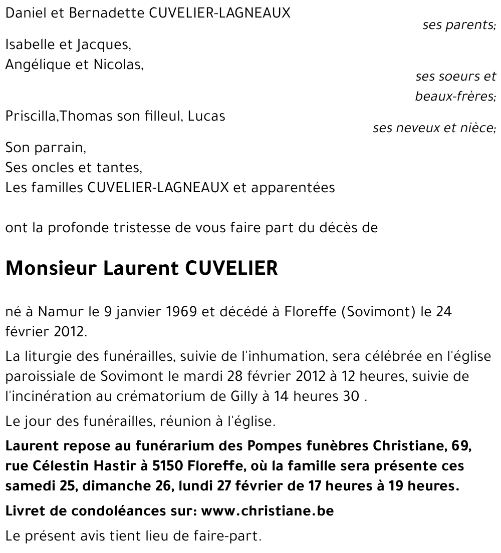 Laurent CUVELIER