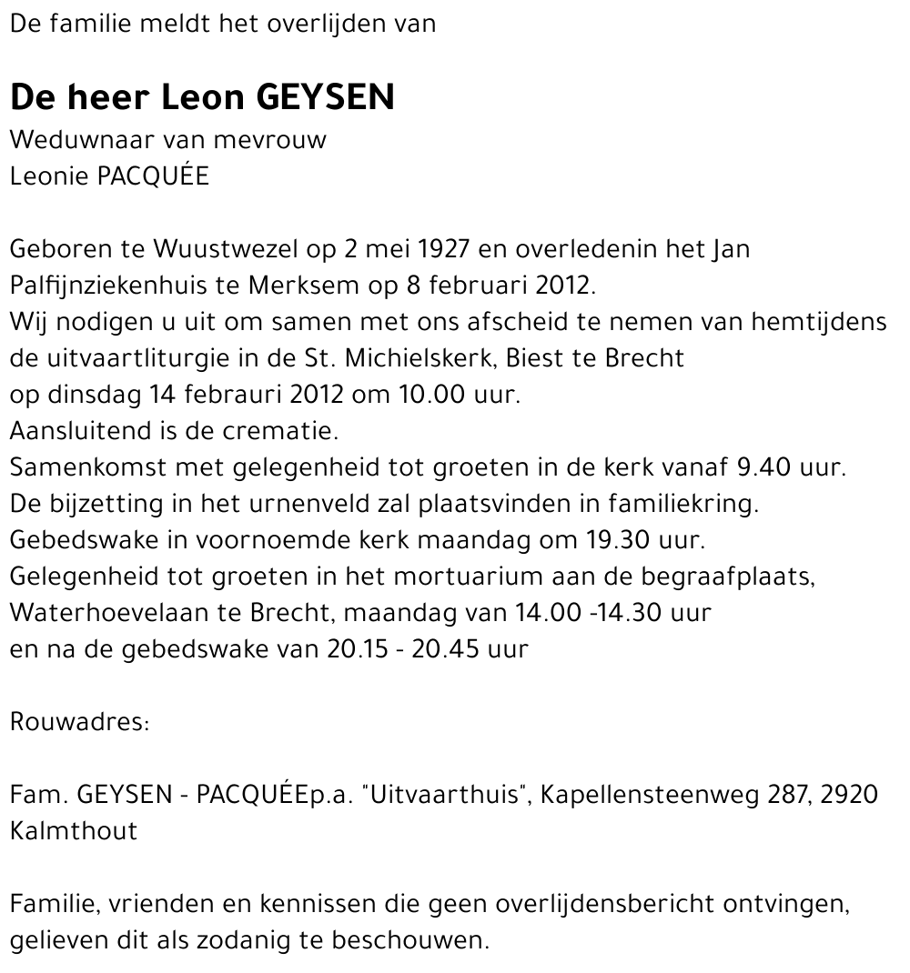 Leon GEYSEN
