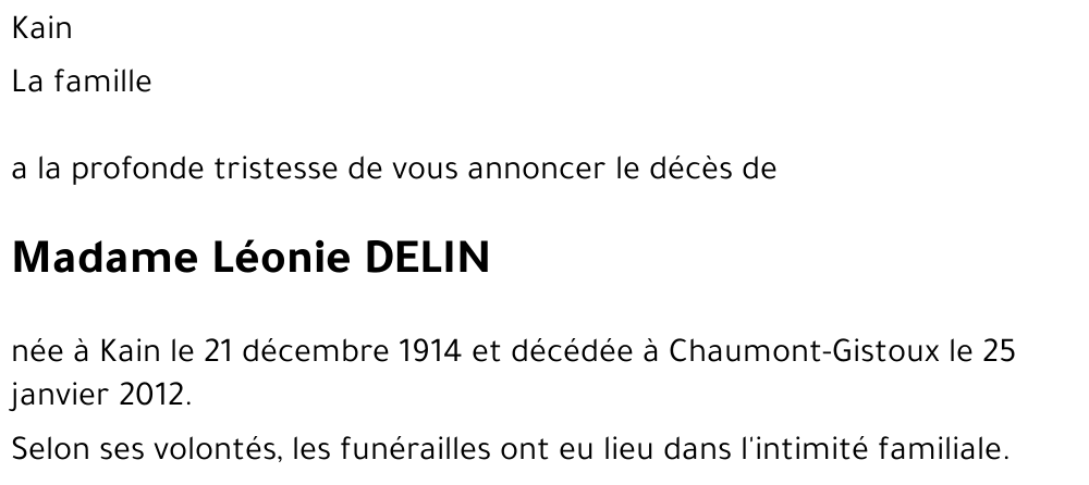 Léonie DELIN