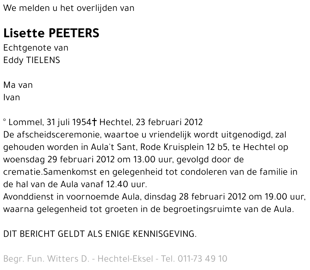 Lisette Peeters