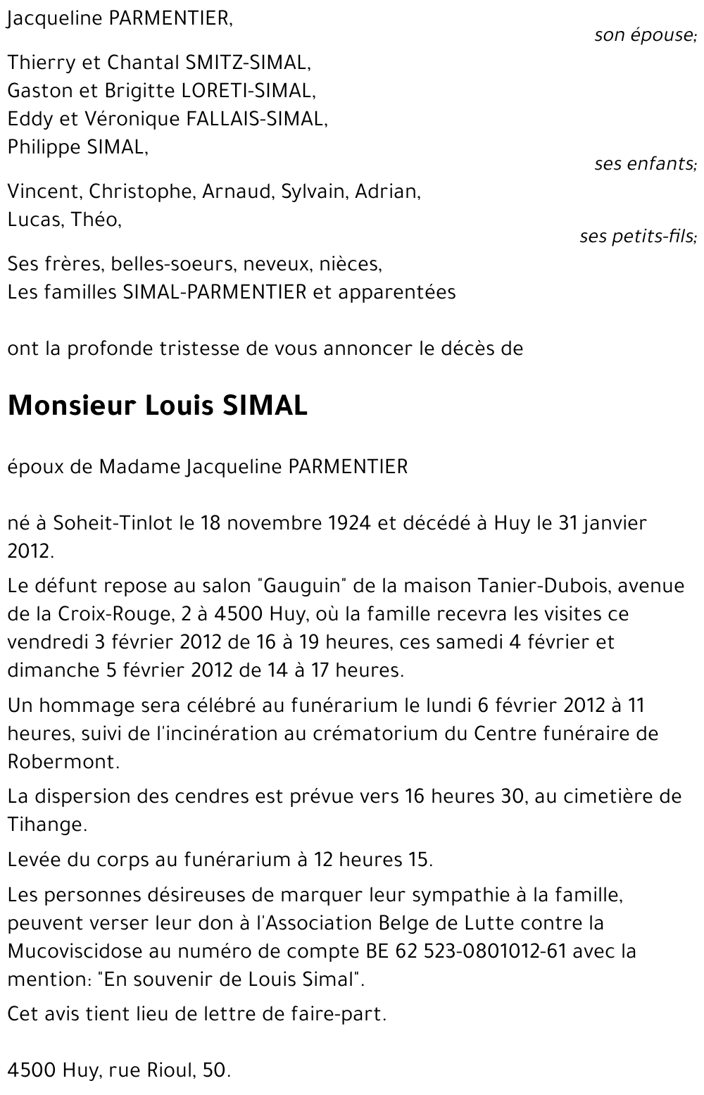 Louis SIMAL