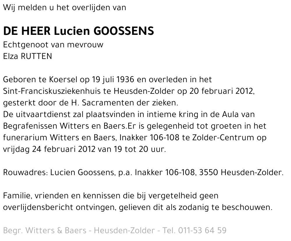 Lucien Goossens