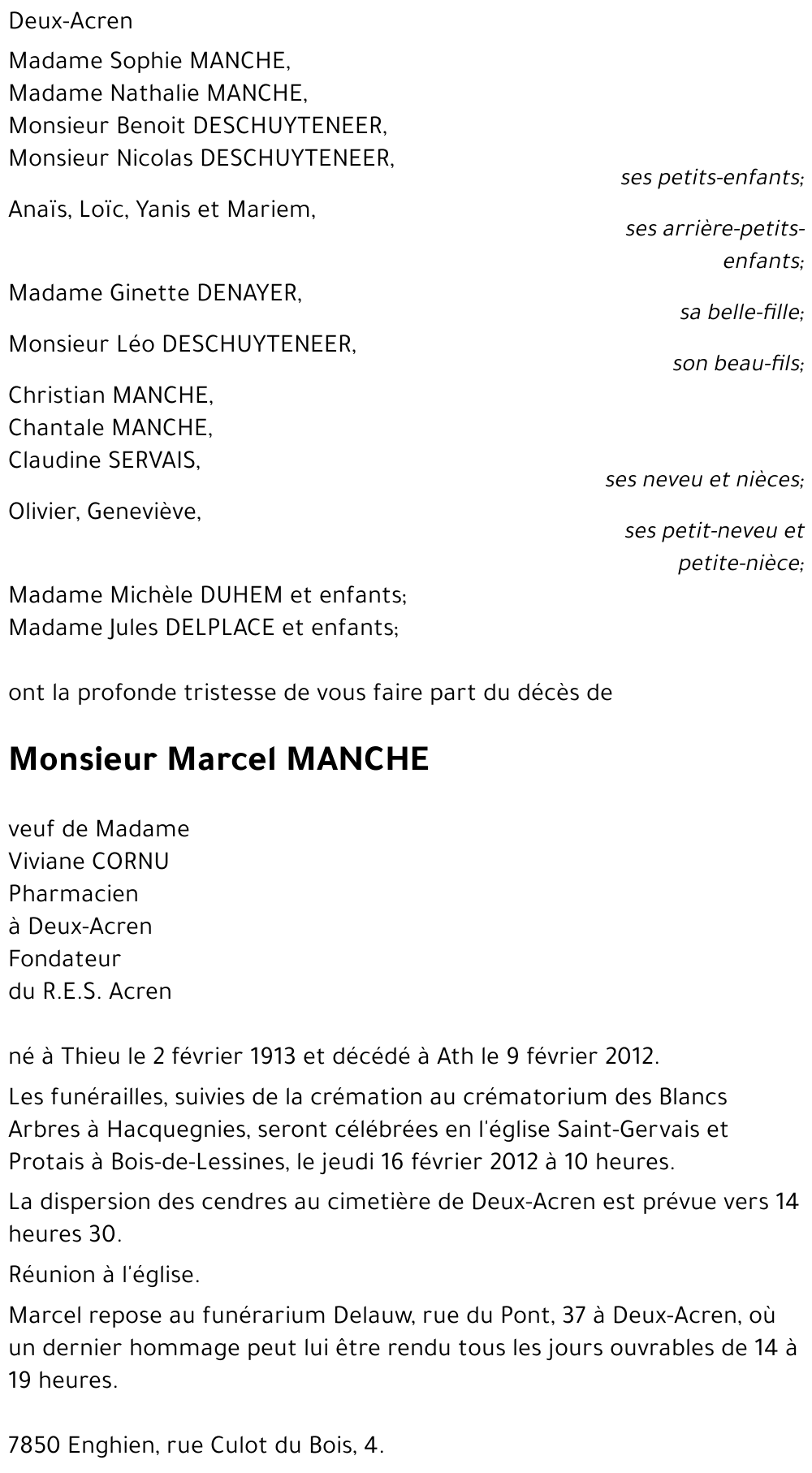 Marcel MANCHE