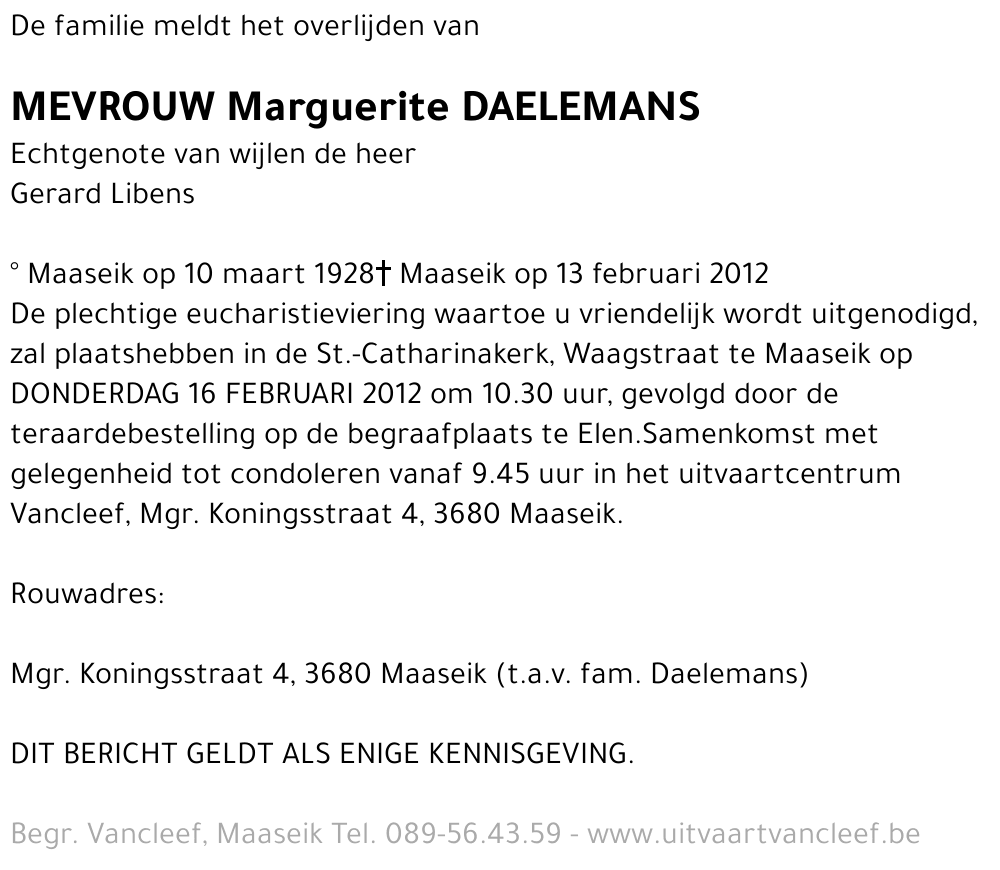 Marguerite Daelemans