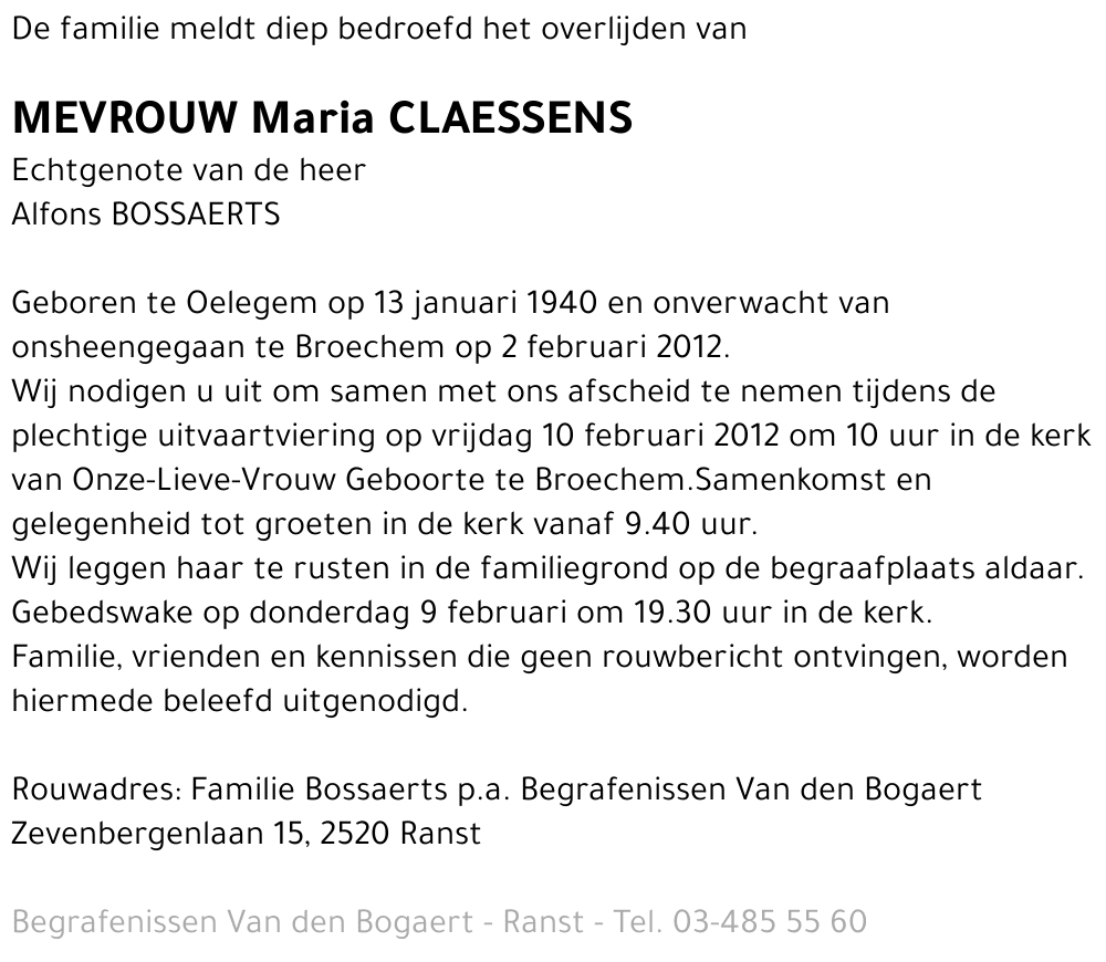 Maria Claessens