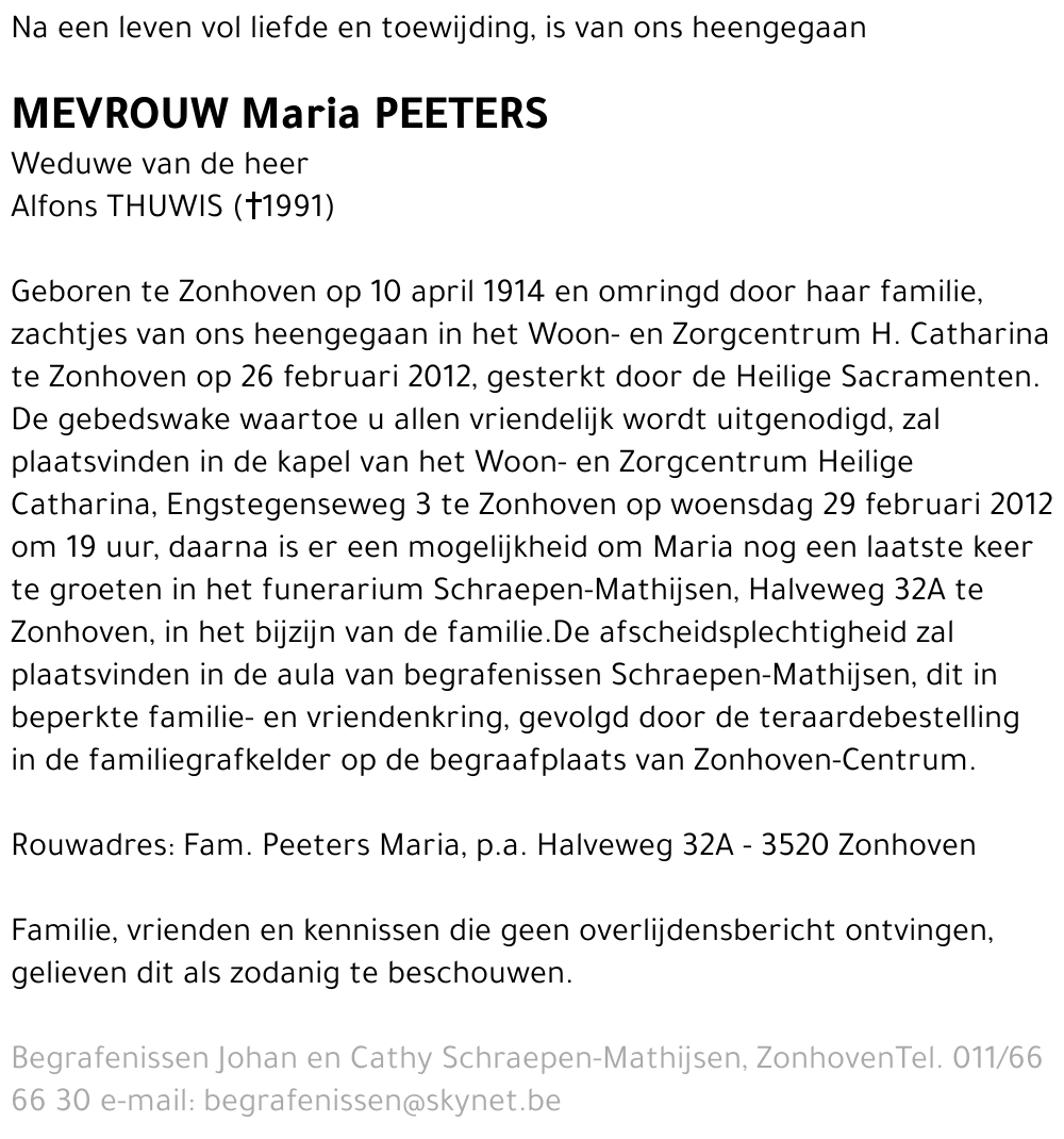 Maria Peeters