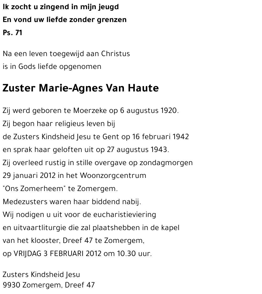 Marie-Agnes Van Haute