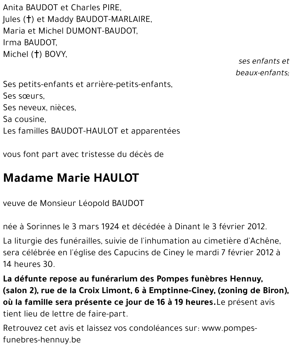 Marie HAULOT