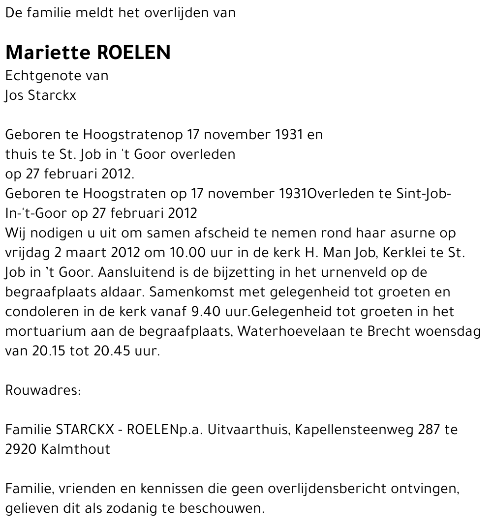 Mariette ROELEN