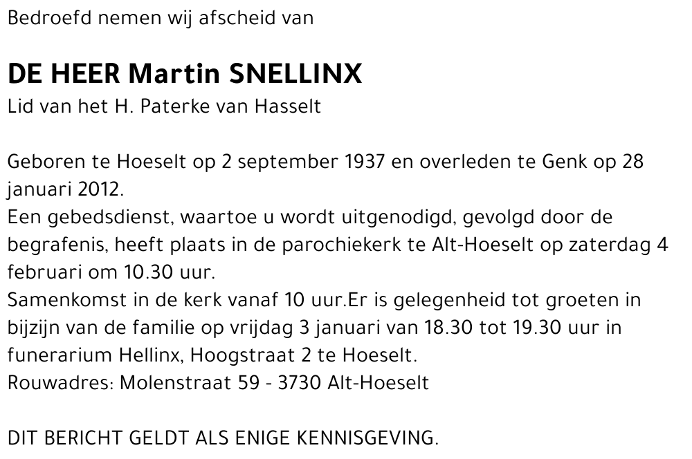 Martin SNELLINX