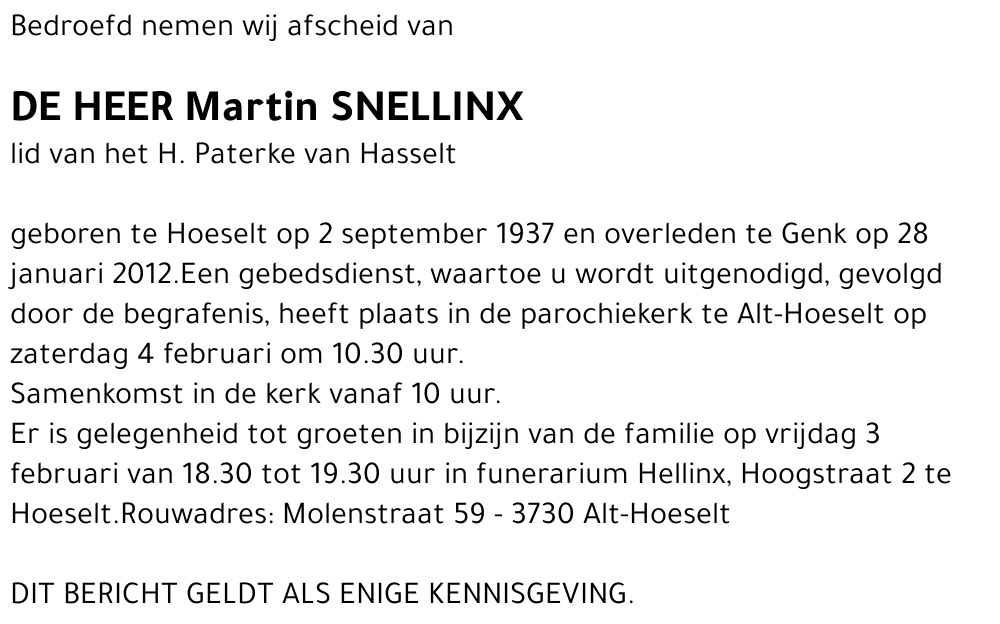 Martin SNELLINX