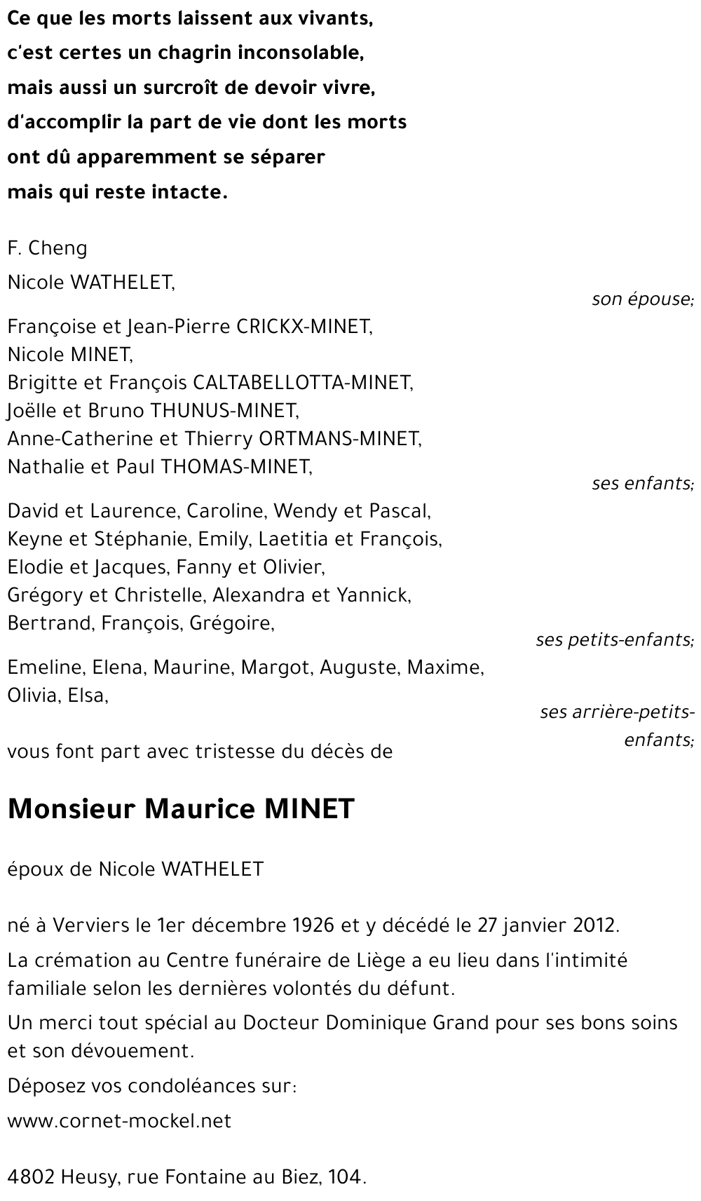 Maurice MINET