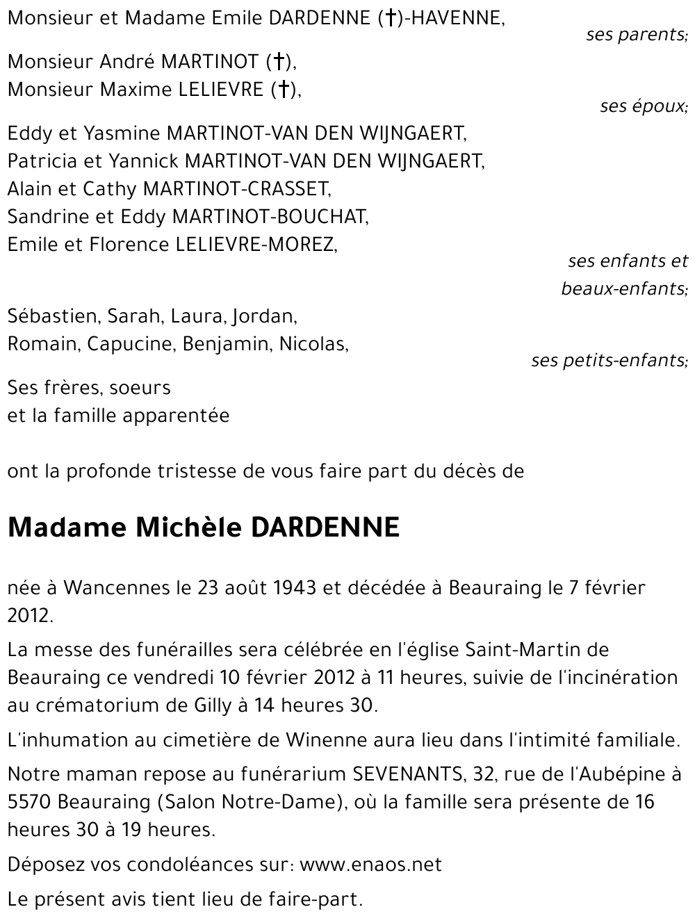 Michèle DARDENNE
